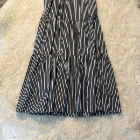 Love Bonito Pixie Padded Tiered Maxi Dress Navy Blue S - Picture 2 of 8